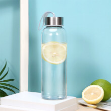 20 oz Clear Kids Water Bottles, BPA-Free, Reusable, Leak-Proof Stainless Steel Lids, Eco-Friendly, Compatible with Juicing & Travel
