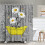 Duschvorhang „Farmhouse Daisy“, Grau/Gelb, 183 x 183 cm 3