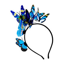 Vlinder fascinator hoofdband, elegant haaraccessoire voor vrouwen en meisjes, geschikt voor Halloweenfeestjes, cosplay en bruiloften.