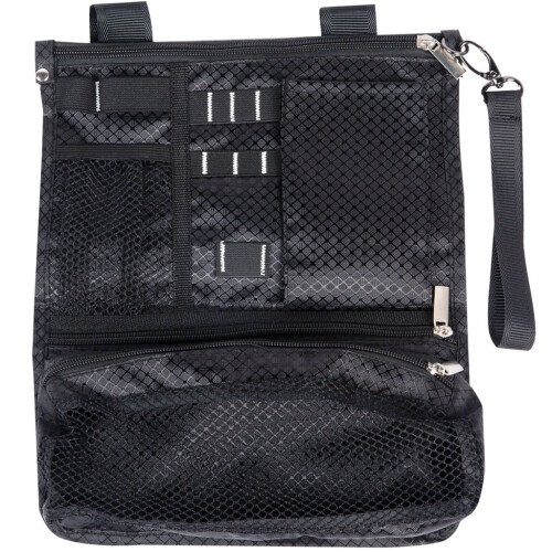 Golf valuables bag foldable with zipper
