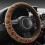Steering Wheel Cover Polyester Velvet 38cm Elastic 1