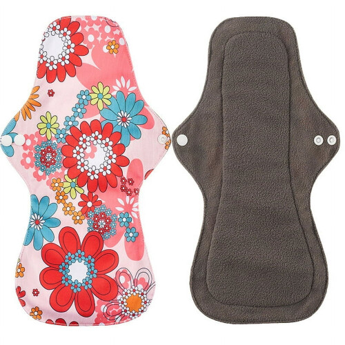 Bamboo charcoal reusable menstrual pads heavy flow extra 1