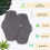 Bamboo charcoal reusable menstrual pads heavy flow extra 4