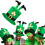 Καπέλο Leprechaun με ανάποδα ξωτικά για την ημέρα του Αγίου Πατρικίου, καπέλο από 1