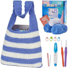 Women's DIY knitting kit for beginners with instructions,