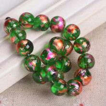 Shiny Coated Round 6mm 8mm 10mm Crystal Glass Loose Beads For Jewelry Making-10mm 20pcs-Color 7