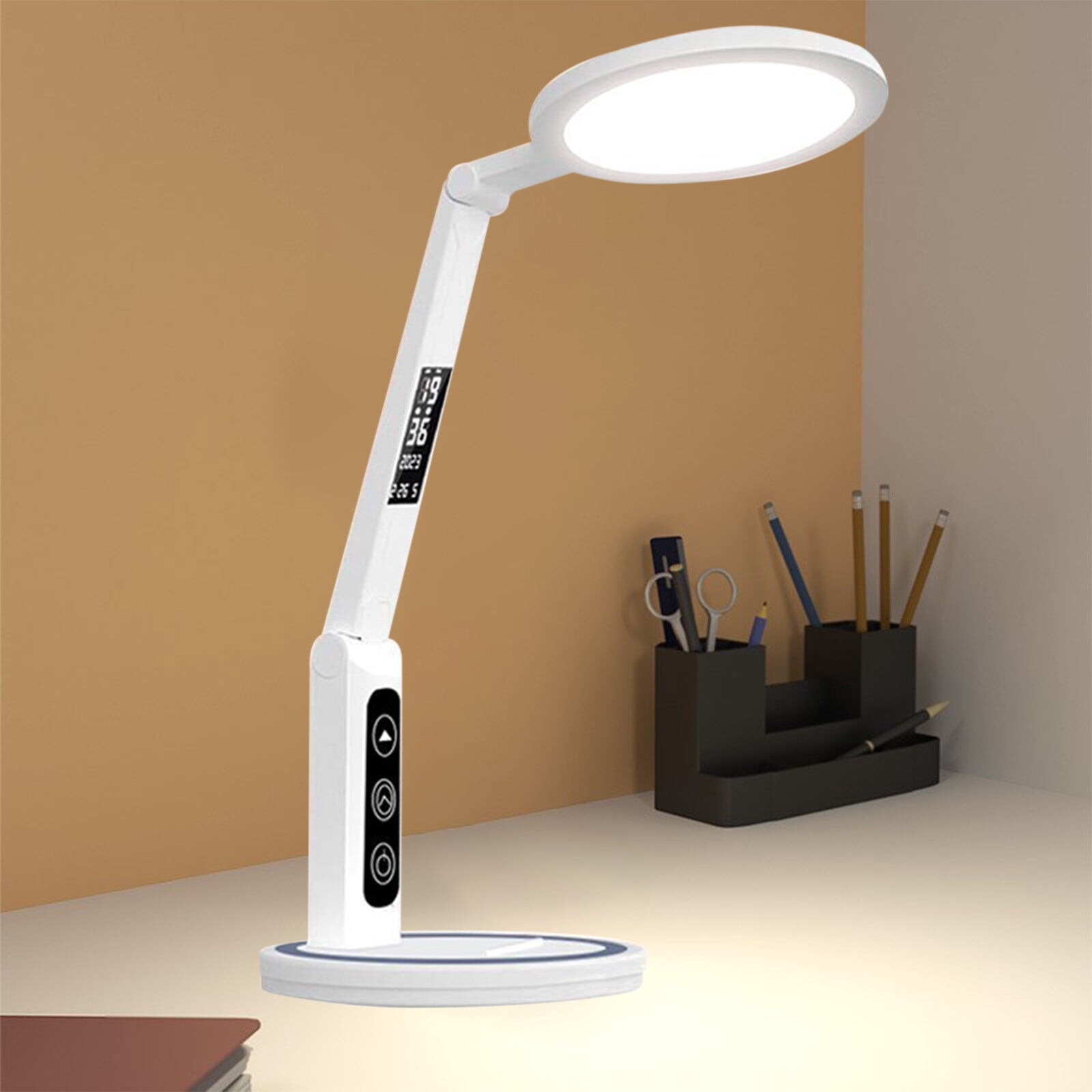 Study Desk Lamp Eye Care Homework LED Desk Lamp Charging Plug-in ...