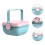 Plastic Storage Box Blue Pink 1 Piece 1