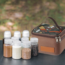 Makeup Bag Outdoor Condiment Organizer 9-Piece Set
