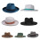Ullhatt Vintage Fedora Bred Brätte för Herrar 7