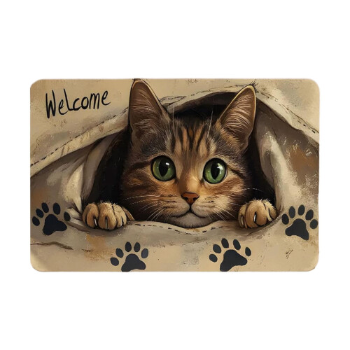 Πατάκι δαπέδου Cats Crystal Velvet, αντιολισθητικό, απορροφητικό νερού 1