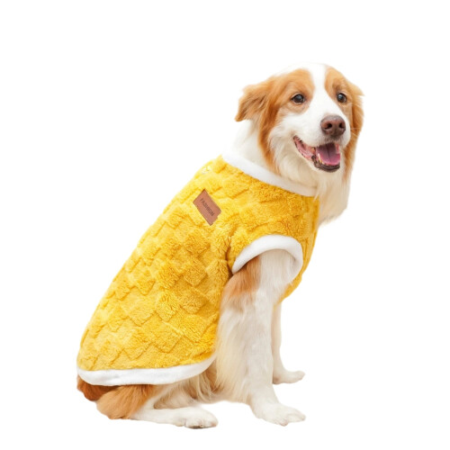 Hundegenser vinter varm gul S-6XL 1