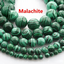 Green Malachite Natural Stone Beads Round 10mm 37-38pcs