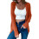 Cardigan da donna a maniche lunghe con scollo a V e bottoni, morbido e basic 3