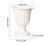 Vit plastblomkruka urnaplanter 30 cm 3