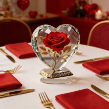 Présentoir à roses pour la Saint-Valentin, ornement en plastique multicolore pour décoration de fête, support mural décoratif de haute qualité