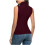 Blusa feminina sem mangas com gola alta, leve e elástica. 8