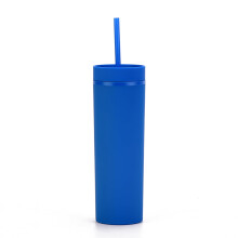 450 ml dubbelwandige plastic drinkfles met afsluitbare, geïsoleerde deksel en rietje, geschikt voor sport, geschikt voor kinderen, mannen, vrouwen,