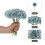 Kunstige krysantemum silkeblomster 20 stk. 3