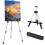Aluminum adjustable easel stand 17-66 inches black 1
