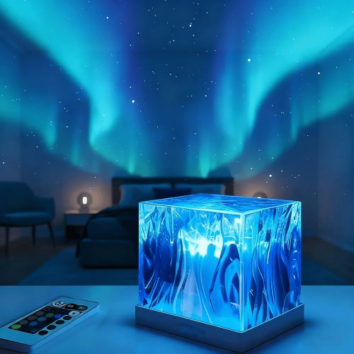 Aurora Light Projector Square 16 Colors Rechargeable