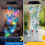 Hummingbird Solar Wind Chimes 25 inch Blue 2
