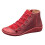 Women's Leather Retro Boots with Studs Flat Casual Lace-Up 1