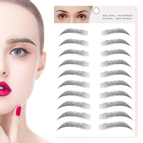 Eyebrow Stickers European Style Broken Eyebrow Water