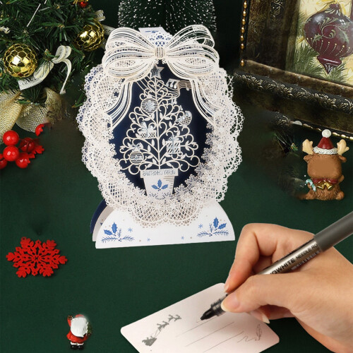Cartão de Natal 3D com Envelope, Conjunto de 1