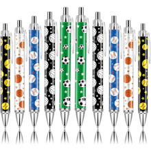 Kuglepenne Ball Theme 1mm sort blæk 10-pak