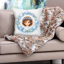 Easter Pillow Cover, 13.8" Farmhouse Square Throw Pillow Case for Sofa, Bed, Coffee Bar – Home Decor (F)