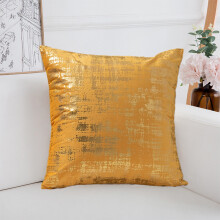 Gullfarget vintage fløyelsputetrekk 45x45 cm