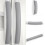 Refrigerator Door Handle Covers, Set of 10, Adjustable Appliance Handle Covers, Keep Your Kitchen Clean Gray 6