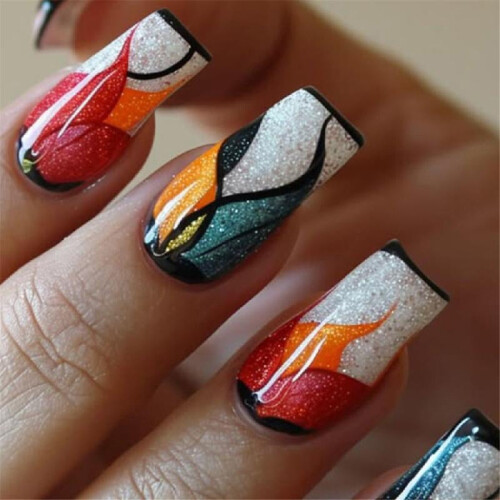 Glanzende kunstnagels (24 stuks)