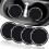 Diamond Art Auto-Untersetzer, 2er-Set, Schwarz, rutschfest 1