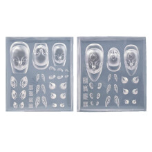 Elf Ear Nail Stamping Template Devil Horns Mold 1 Piece