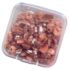 Miniatyrfigurer av capybara i myk plast, 100 stk.
