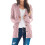 Gebreid damesvest, groen, oversized 2