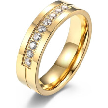 Men's Stainless Steel Wedding Ring Gold or Silver Size 6-12