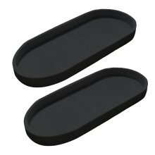 Plateaux cosmétiques décoratifs en silicone, gain de place, lot de 2