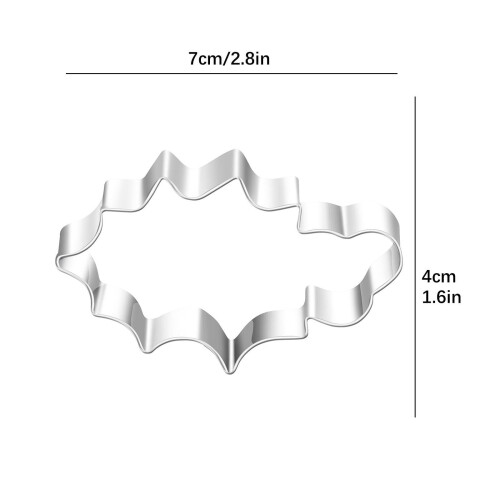 Christmas Cookie Cutters Set Metal 6 Shapes 2