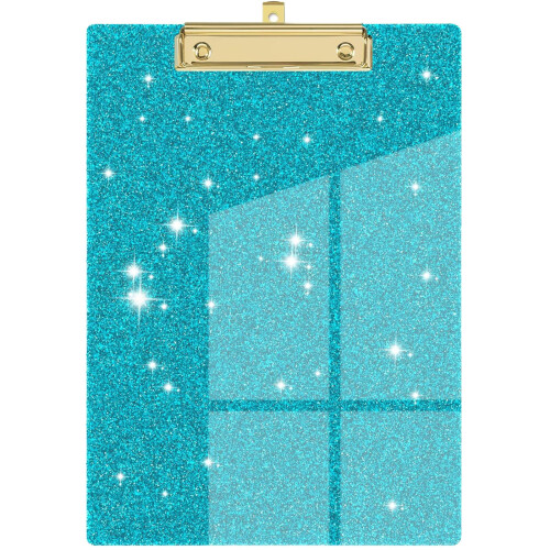 Acrylic Glitter Clipboard Blue A4/Letter Size