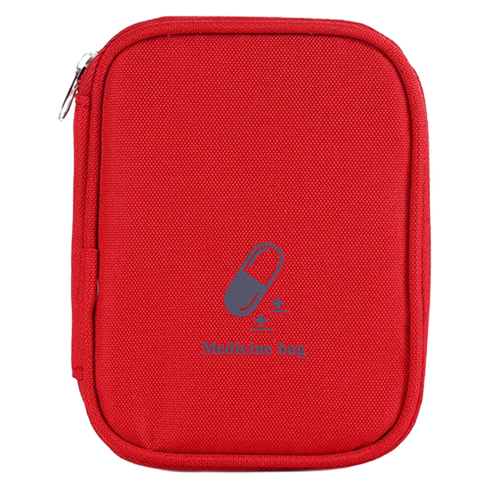 Travel Medicine Organizer Bag â Empty First Aid Zipper Pouch, Portable Medical Supplies Storage for Travel, Car, Home, Camping, Office, Hiking
