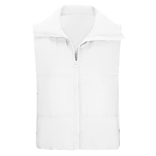 Damen-Freizeitweste, warm und einfarbig, mit Taschen, weiß, Größe L 2