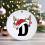 Personalized Christmas Pendant Ornament Black Lettering Hat 8