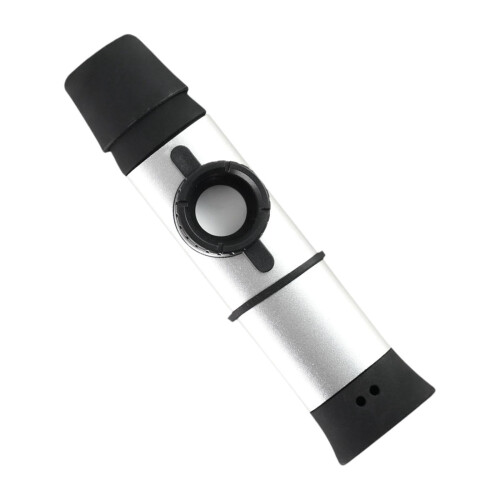 Kazoo Flauta com Membranas Portátil Prateado