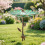 Vintage eiserne Gartenfütterungs- und Badestation mit 1