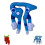 Peluche CYBIBO bleue style pixel, poupée chiffre 23 cm 1