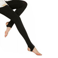 Damespanty van fluweel met hoge taille, thermisch, lange uitvoering