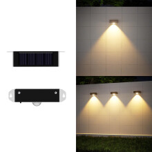 Solar LED-buitenlamp met bewegingssensor – standaard montage